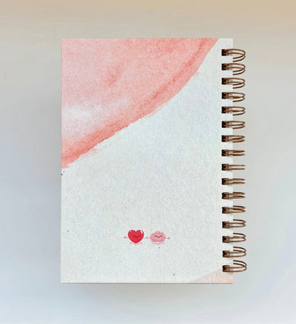 200 Hojas Papel Crema Premium, Wire-O, Diario Personal para Escritura Terapéutica y Emociones