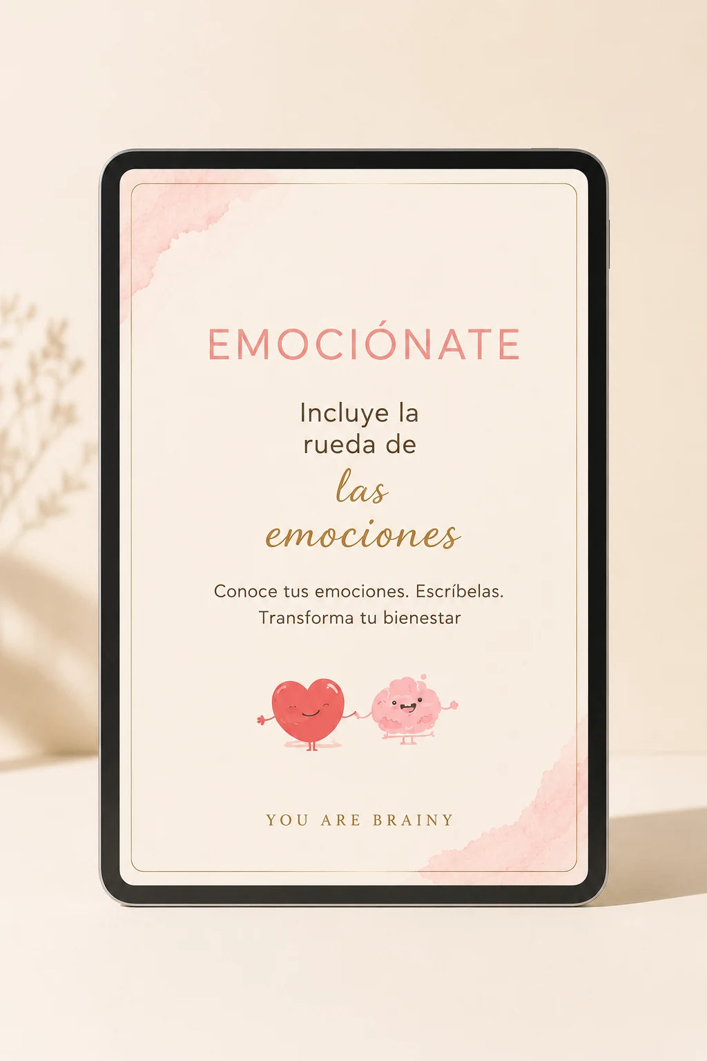 Diario de journaling e inteligencia emocional Emociónate en tablet: libro digital con la rueda de las emociones – You Are Brainy